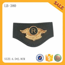 LB380 Real Custom Private Leather Patch Label / patch logomarca personalizado jaqueta de couro